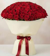 Букет 101 Красная роза Милано в Чечулино