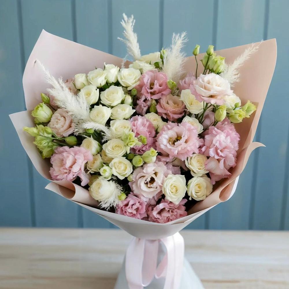 Букет цветов из: Альстромерии и Розы в Чечулино