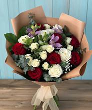Букет цветов из:  Розы и Альстромерии в Чечулино