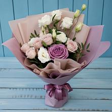 Букет цветов из:  Розы и Лизиантусы в Чечулино