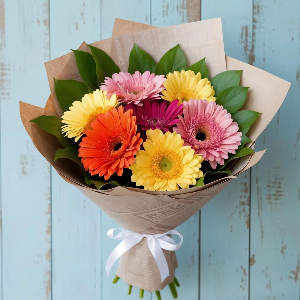 Букет цветов из: Герберы в Чечулино