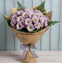 Букет цветов из:  Хризантемы в Чечулино