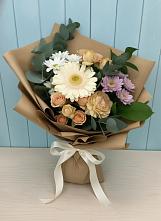 Букет цветов из:  Герберы и Хризантемы в Чечулино