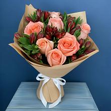 Букет цветов из:  Розы и Альстромерии в Чечулино