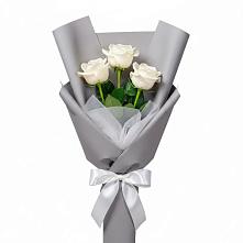 Букет 3 белые розы #REPLACE_PRED# Чечулино