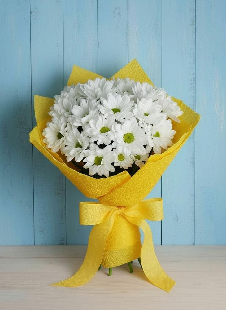 Букет цветов из: Хризантемы в Чечулино