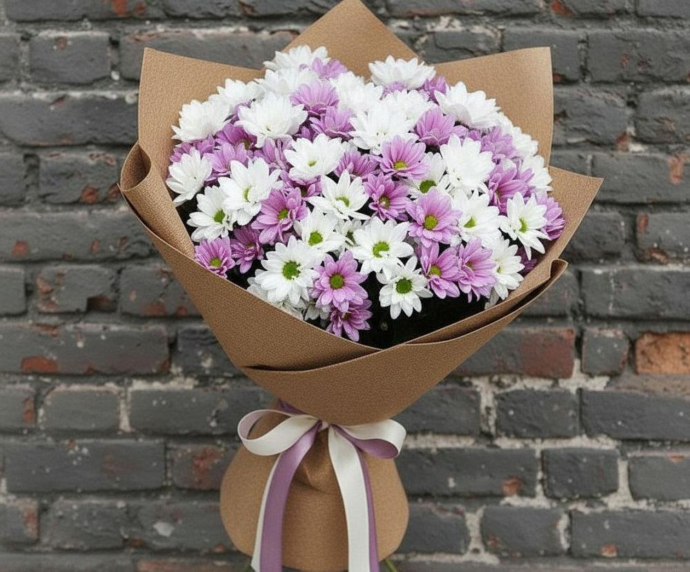 Букет цветов из: Хризантемы в Чечулино
