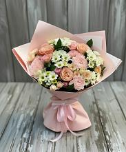 Букет цветов из:  Гвоздики, Розы и Хризантемы в Чечулино