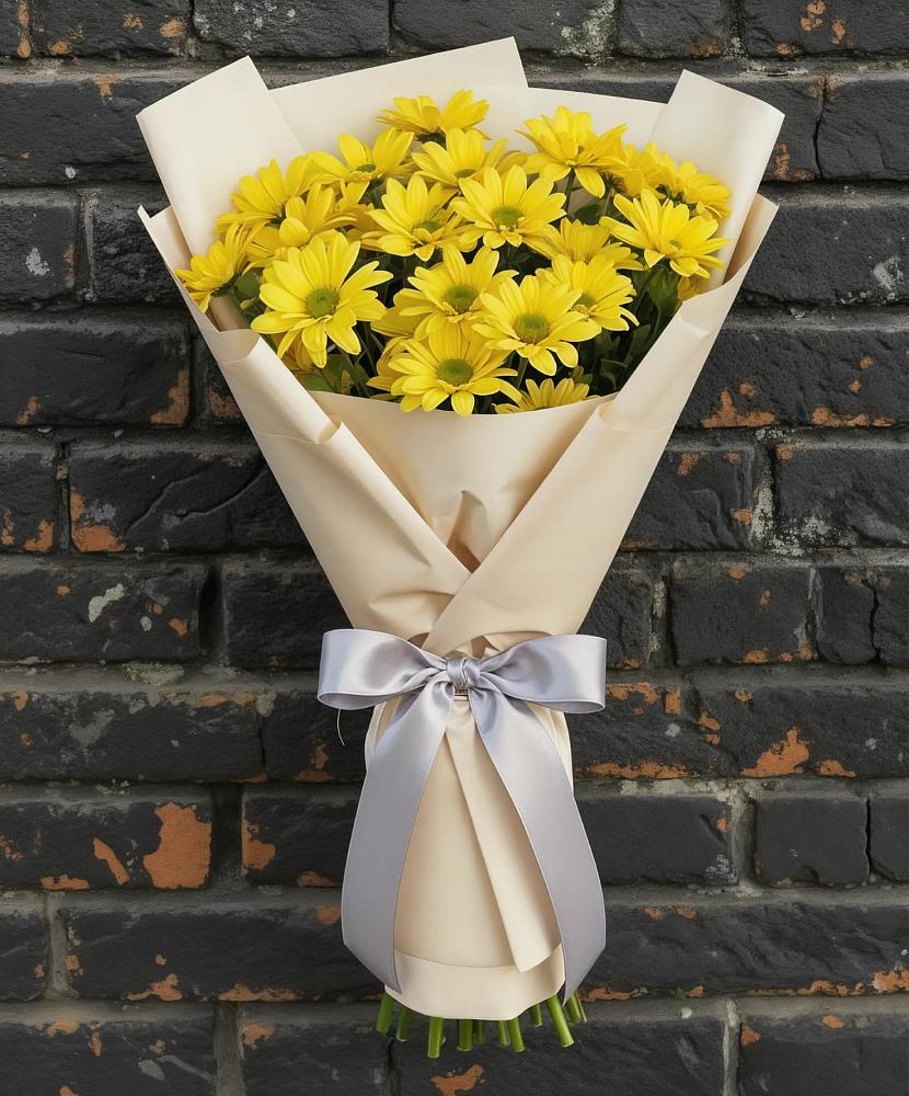 Букет цветов из: Хризантемы в Чечулино