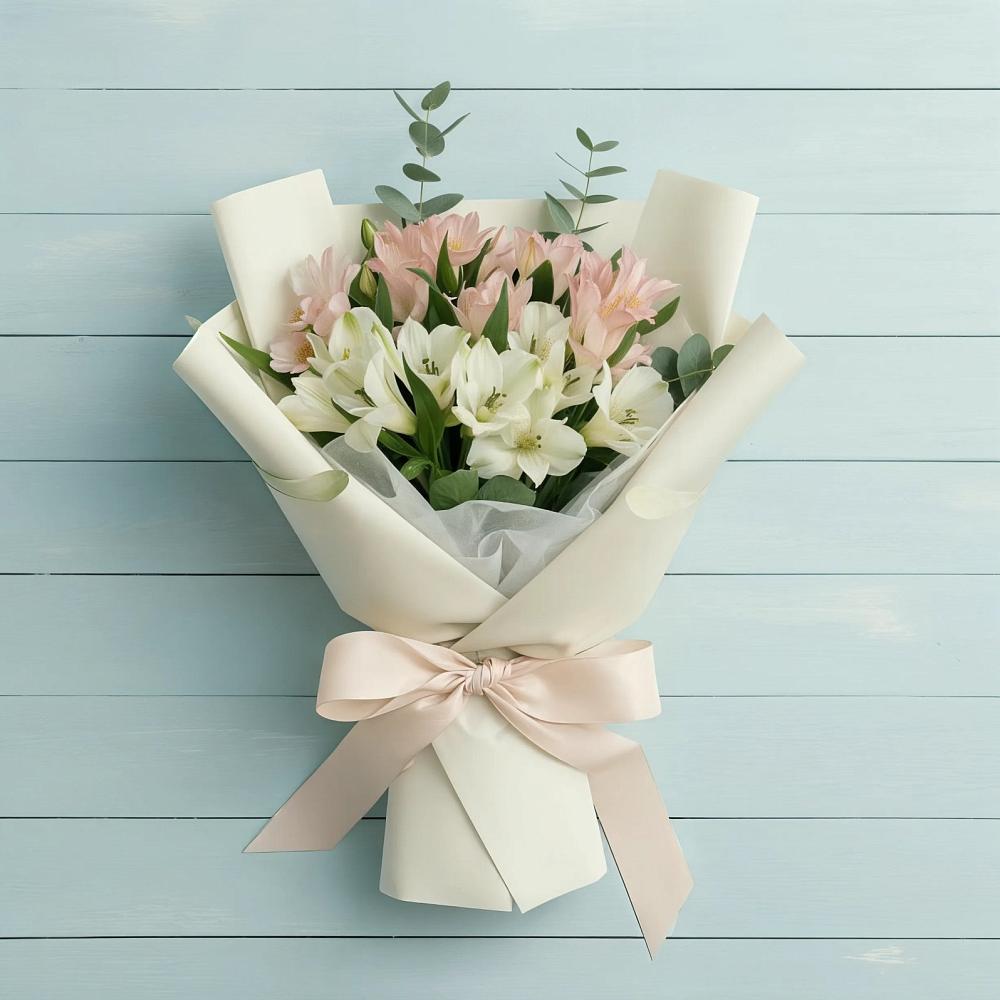 Букет цветов из: Альстромерии в Чечулино