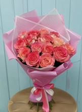 Букет 15 Розовых роз Равель в Чечулино
