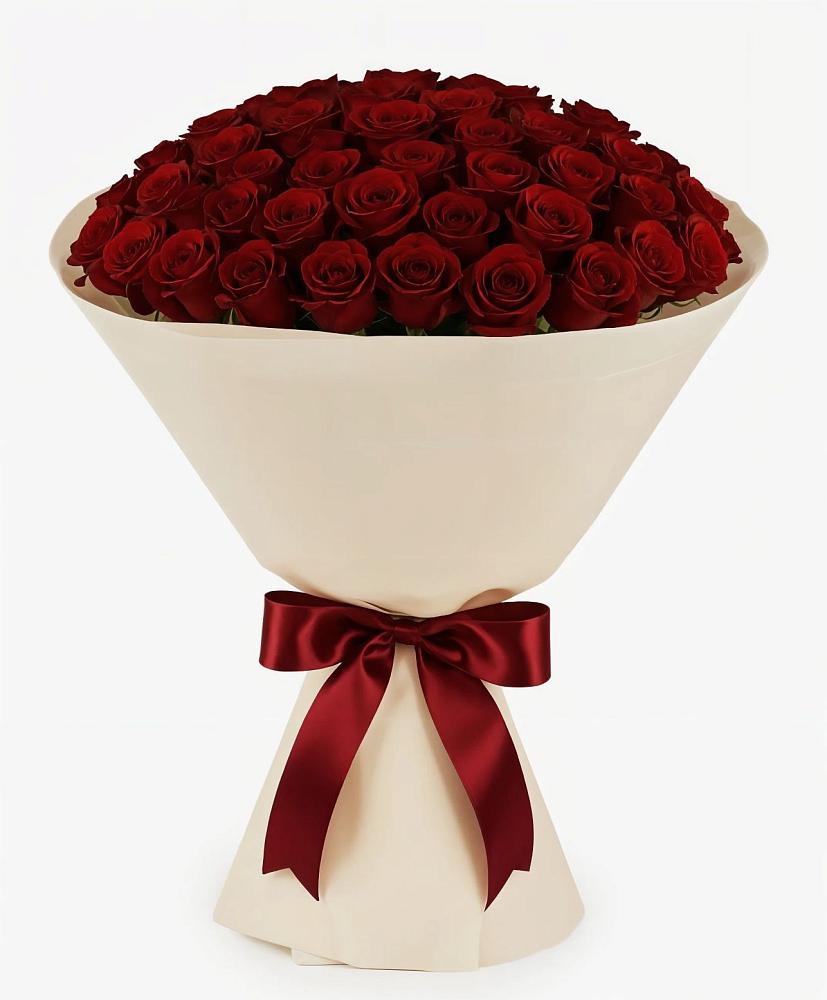 Букет 101 Бордовая роза Блэк Бакарра в Чечулино