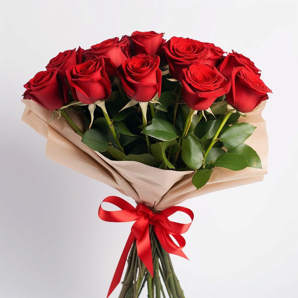 Букет 11 Красных роз Эдлесс Лав в Чечулино