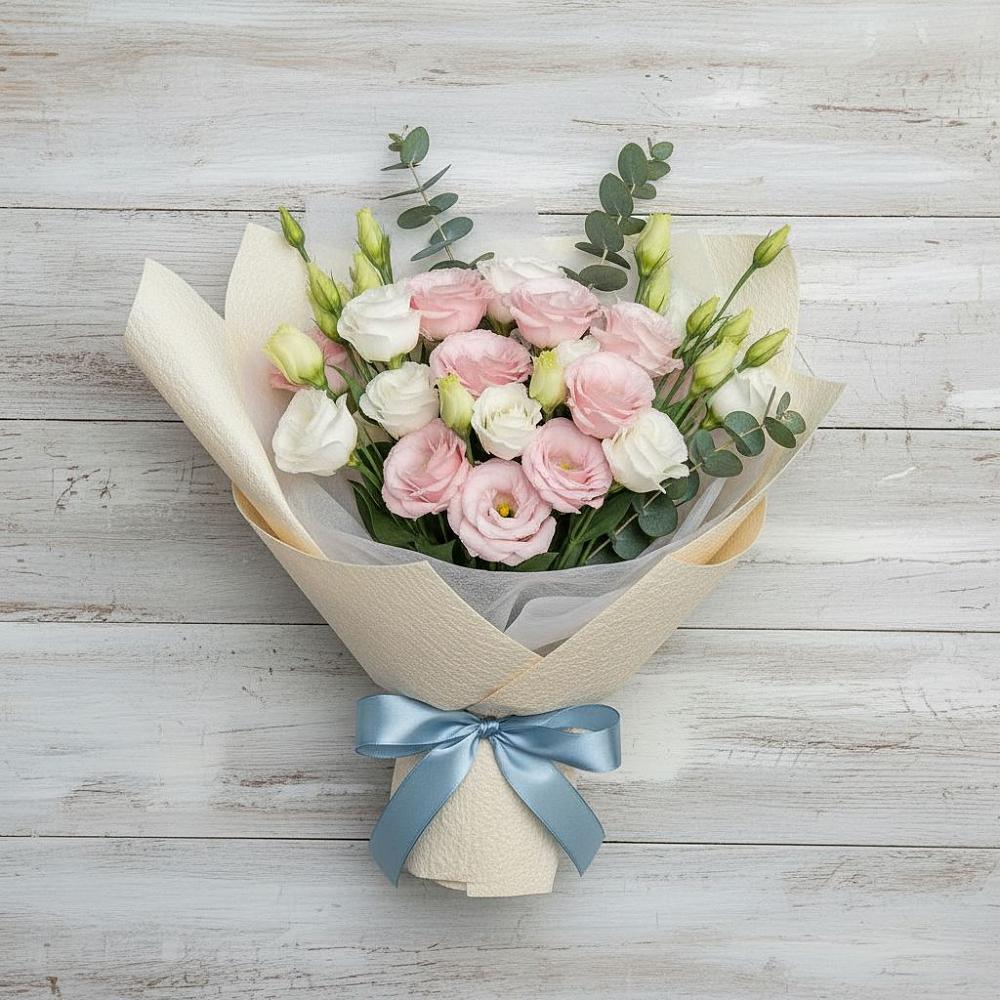 Букет цветов из: Лизиантусы в Чечулино